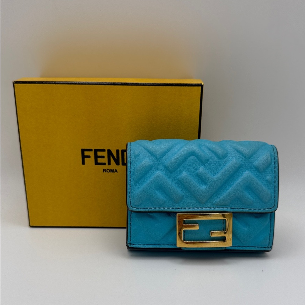 Fendi Baguette Micro Trifold Wallet